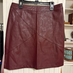 Elegant Burgundy Skirt